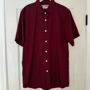 DIXXON Maroon Short Sleeve Men's Shirt